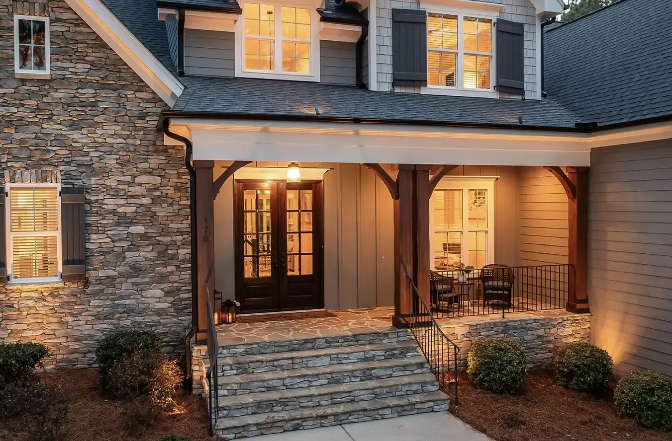 Home with secured windows